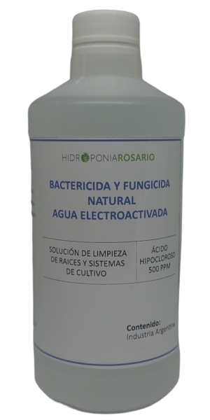 Bactericida y fungicida.Agua electroactivada 1 Litro